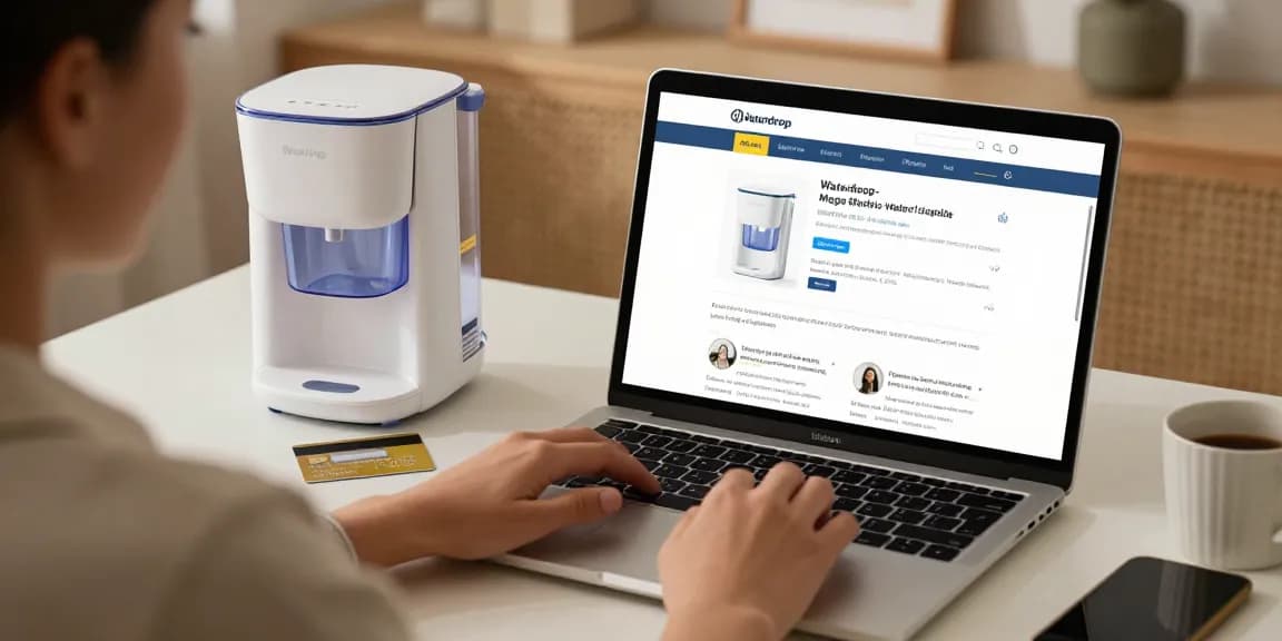 Waterdrop ED04B-L Mega Electric Water Filter Dispenser review for online shopping, e-commerce buying guide.