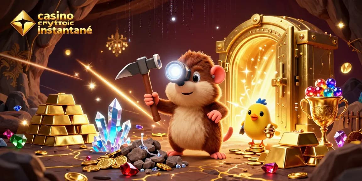 Experience instant withdrawals at casino crypto retrait instantané with vibrant treasure hunt elements.