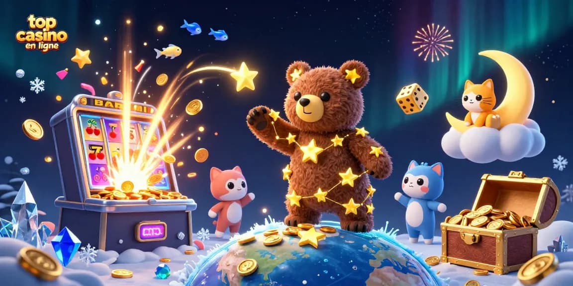 Jouer sur top casino en ligne avec des personnages colorés et des éléments de jeu captivants.