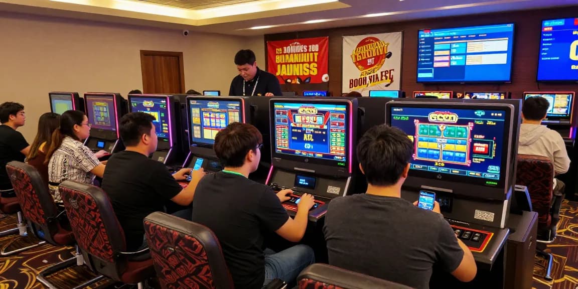 Engaging players at slot gacor games in a vibrant online casino setting.
