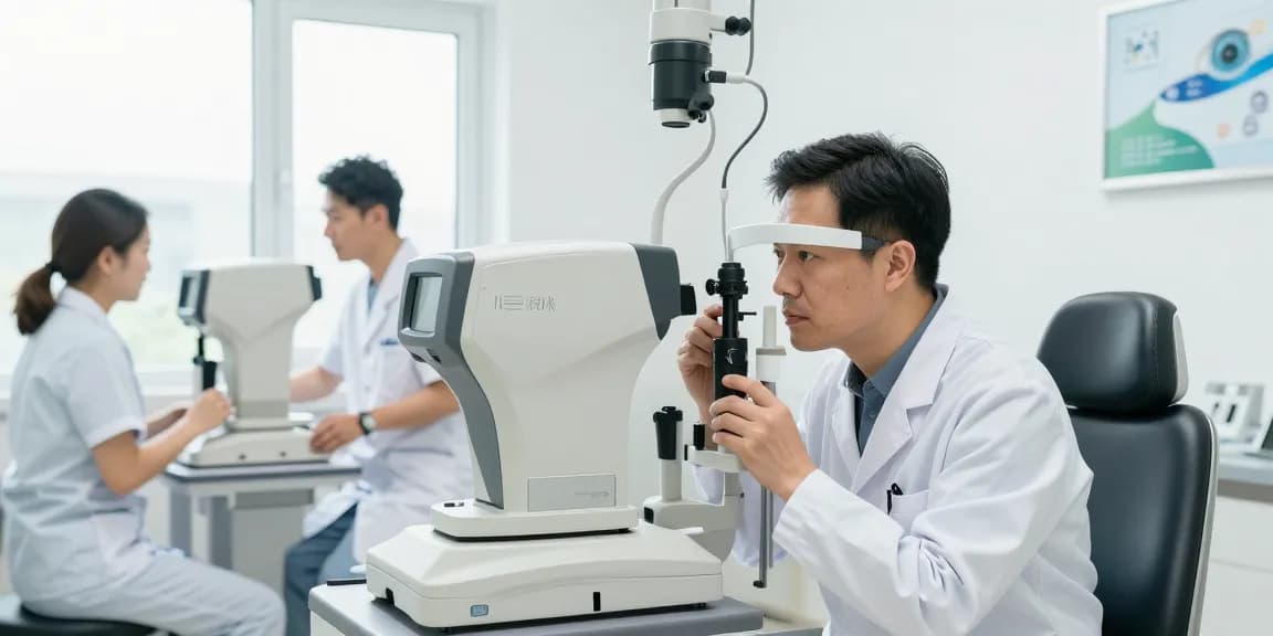 Advanced eye examination at snuseoulglobal.com clinic showcasing personalized care and modern technology