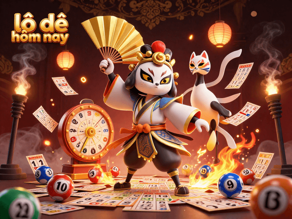 Engage with lô đề hôm nay through an exciting lottery scene featuring dynamic characters and elements.