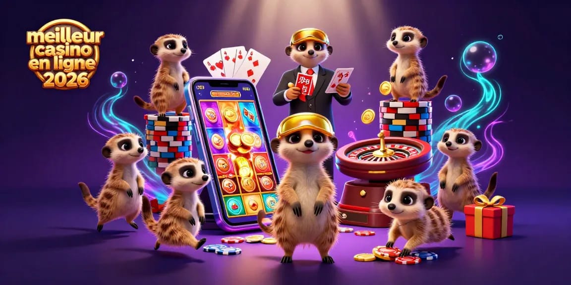 Jouer à des machines à sous sur le meilleur casino en ligne 2026 animé avec des suricates en action