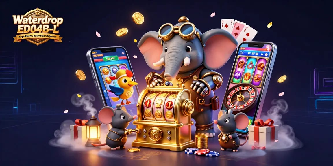 Win with Waterdrop ED04B-L Mega Electric Water Filter Dispenser while enjoying a lively casino scene filled with action.