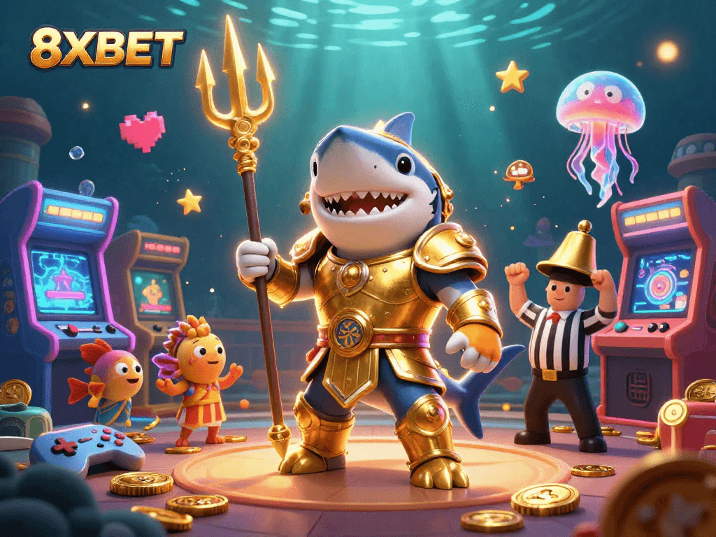 Experience thrilling underwater adventures with 8XBET, featuring vivid 3D characters and vibrant gaming elements.