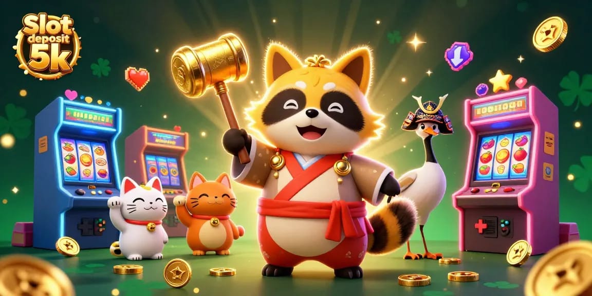 Slot deposit 5k, rasakan keberuntungan dengan rascal tanuki dan mesin slot menakjubkan.