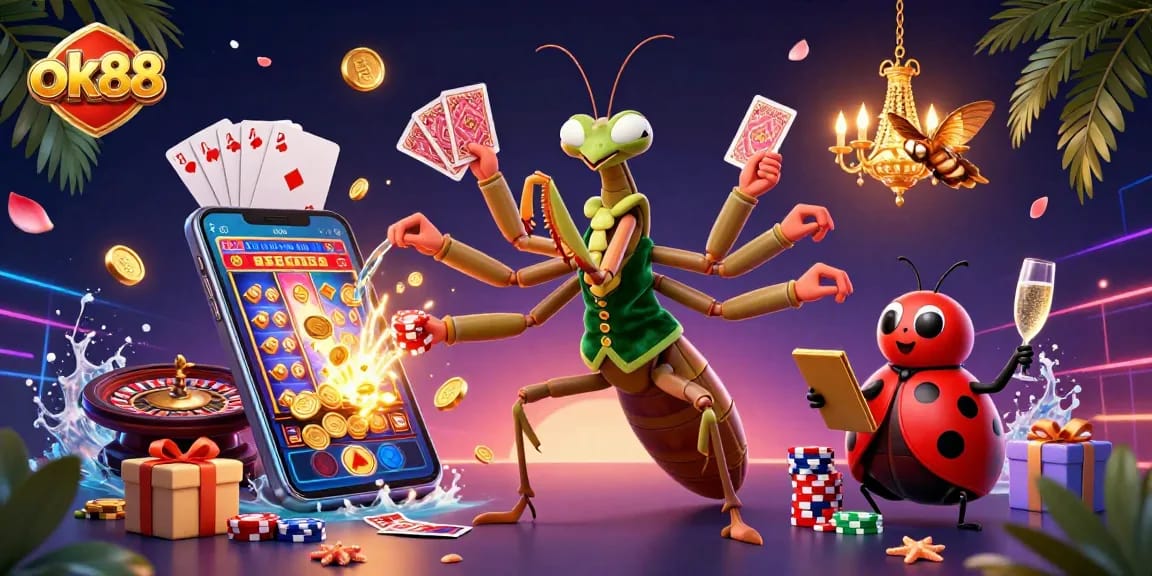 Engage with the colorful slot excitement at ok88 while enjoying a vibrant casino scene.