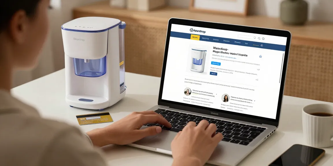 Waterdrop ED04B-L Mega Electric Water Filter Dispenser review for online shopping, e-commerce buying guide.