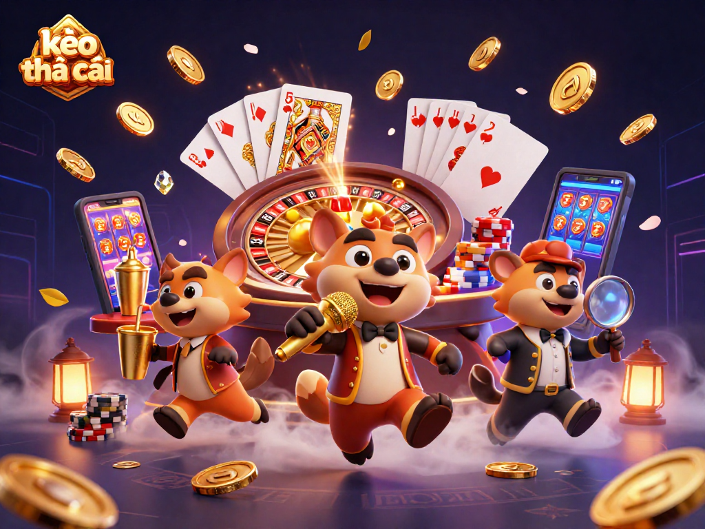 Experience kèo nhà cái dynamics with hyenas at a vibrant comedy casino club.