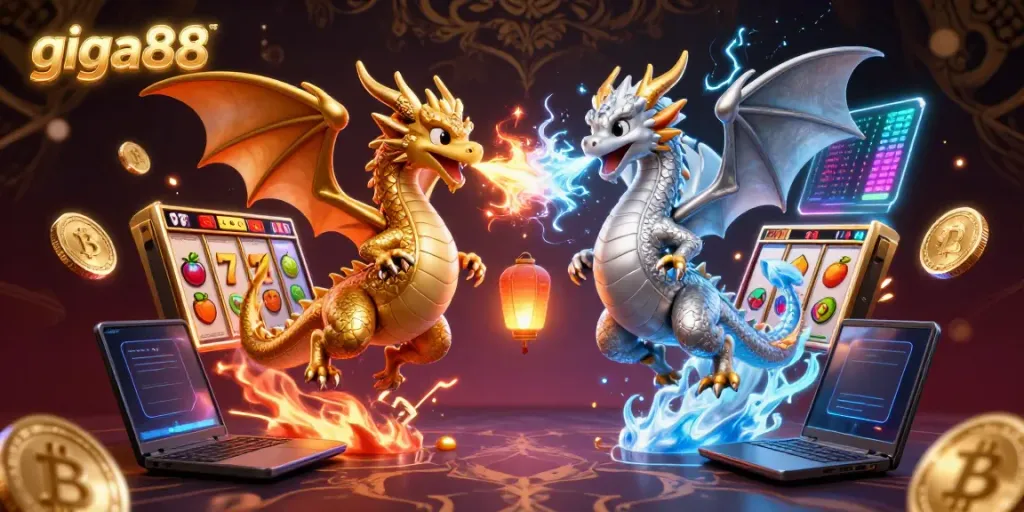 Putaran kemenangan di permainan slot GIGA88 dengan pilihan taruhan kecil dan variasi permainan menarik.