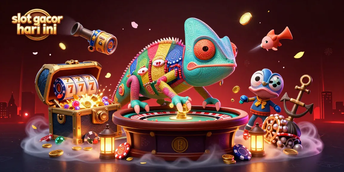 Experience excitement with slot gacor hari ini showcasing a vibrant casino scene filled with colorful game elements.