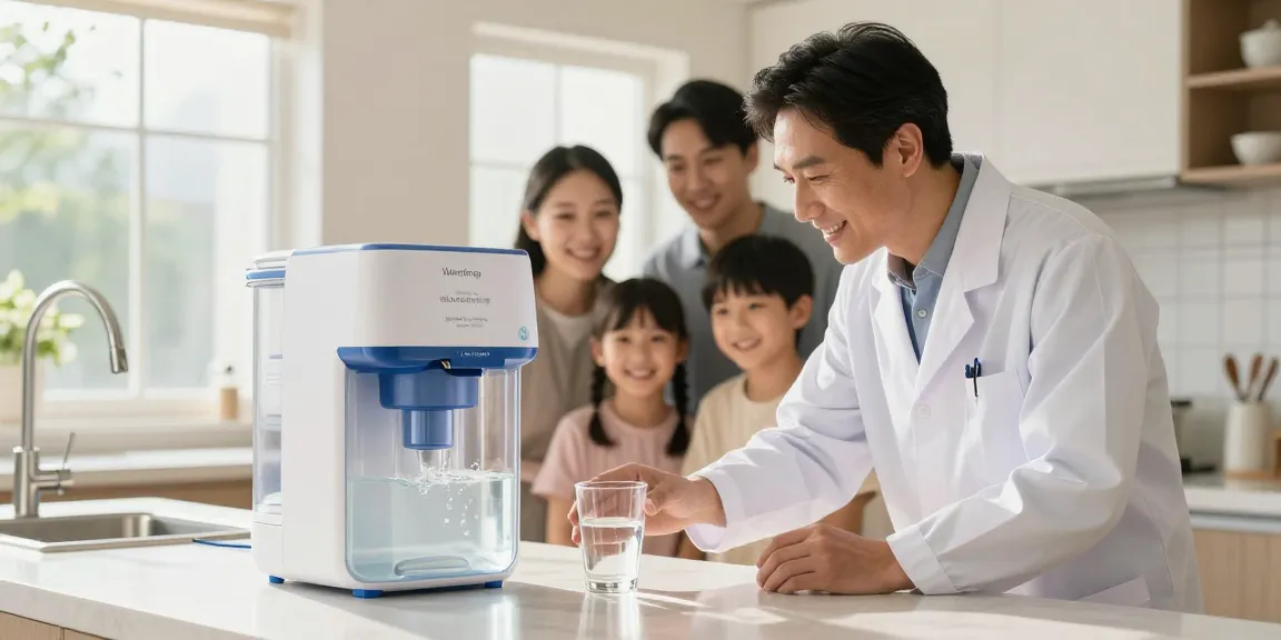 Waterdrop ED04B-L Mega Electric Water Filter Dispenser showcased in a local trusted handler’s kitchen.