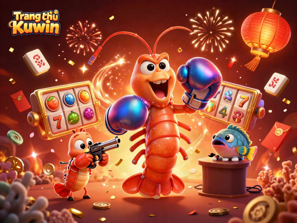 Engage with luck through thrilling slot games on Trang chủ Kuwin with vibrant cartoon characters.