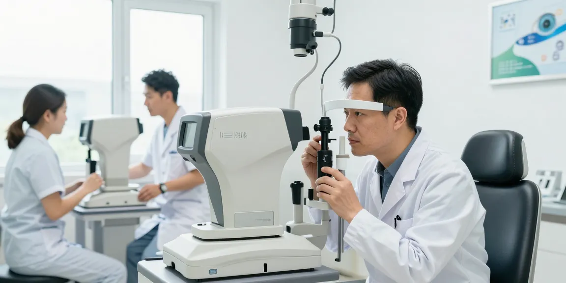 Advanced eye examination at snuseoulglobal.com clinic showcasing personalized care and modern technology