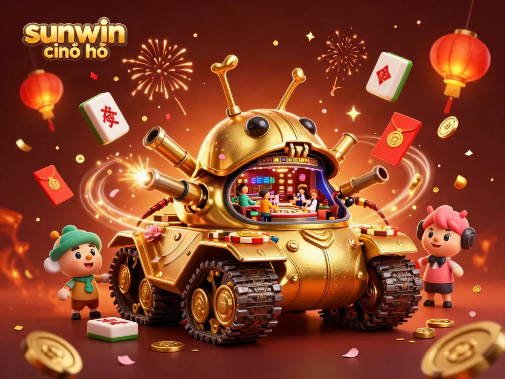 Experience the vibrant world of sunwin chính chủ with a spectacular casino-themed golden beetle scene.